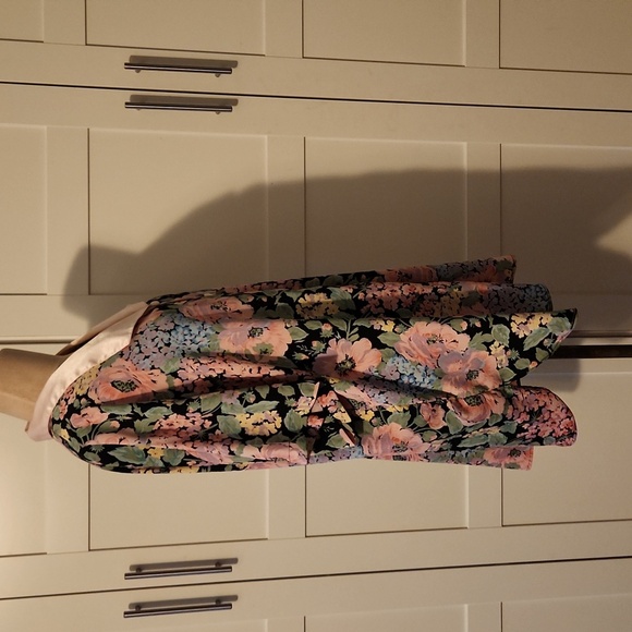 Victoria's Secret Gold Label Pink and Black Floral Kimono Size M/L - Picture 4 of 6